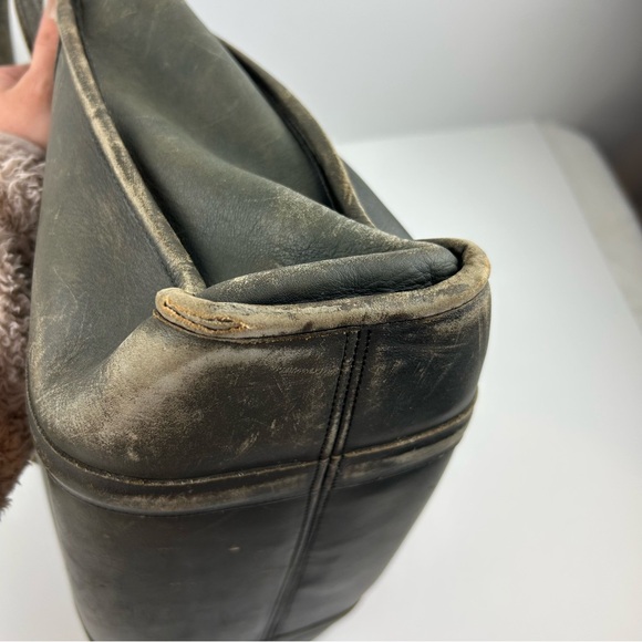 Vintage Coach Grey Leather Tote Bag Style No. 428-6813 - Picture 5 of 15